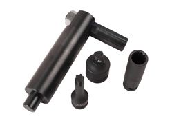 LASER 7958 Cylinder Head Bolt Socket Wrench Insert M17 Hex/M12 Ribe Spanner Size
