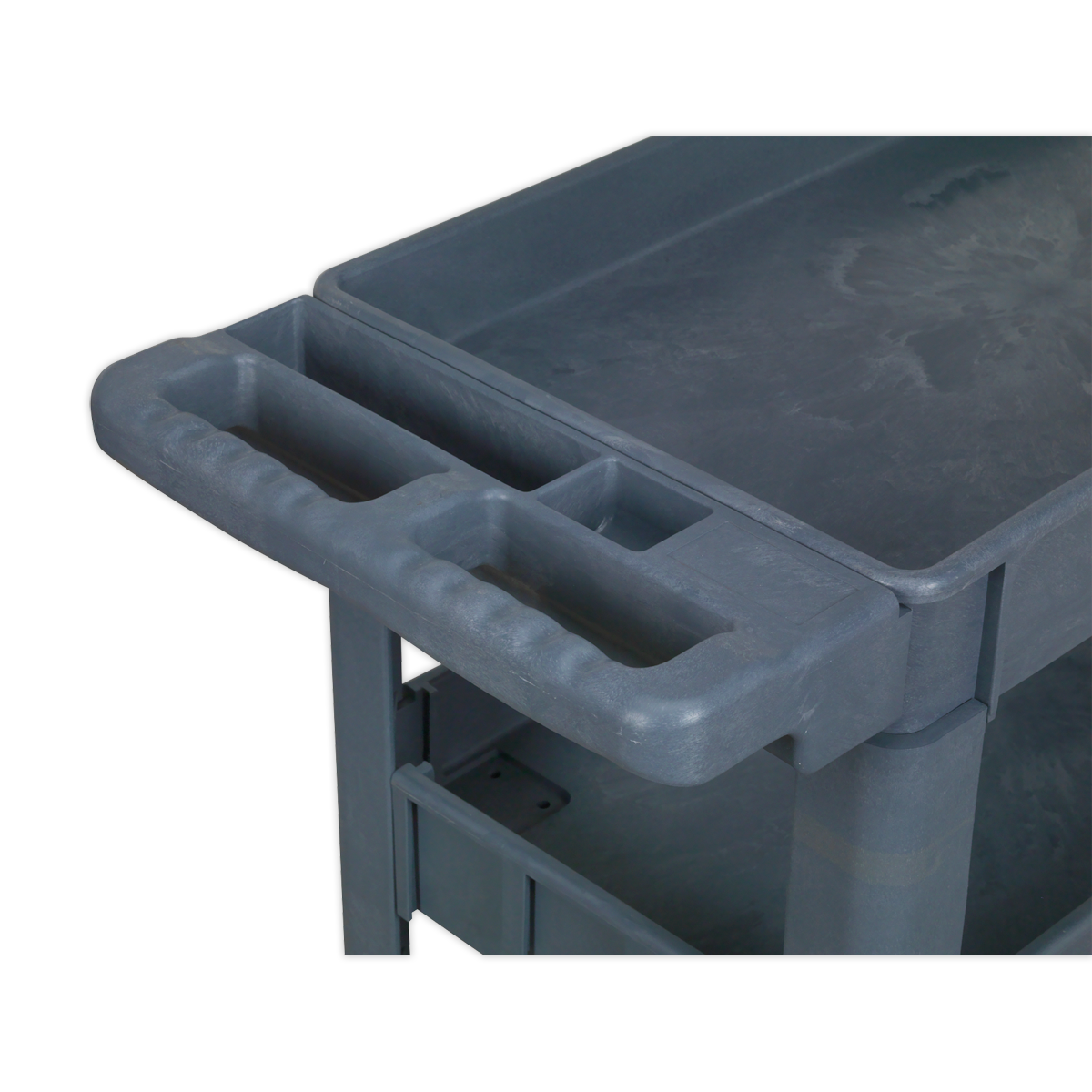 Sealey 3-Level Composite Heavy Duty Trolley With Four Large Rubber Wheels CX203