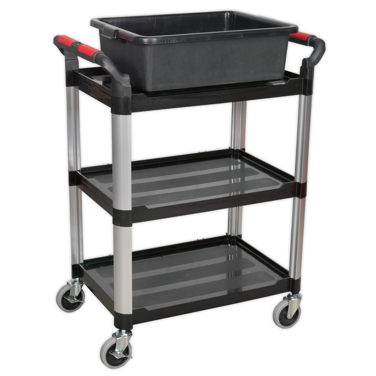 Sealey Workshop Storage Tray Strong & Durable 575 x 430 x 180mm - Black CX311