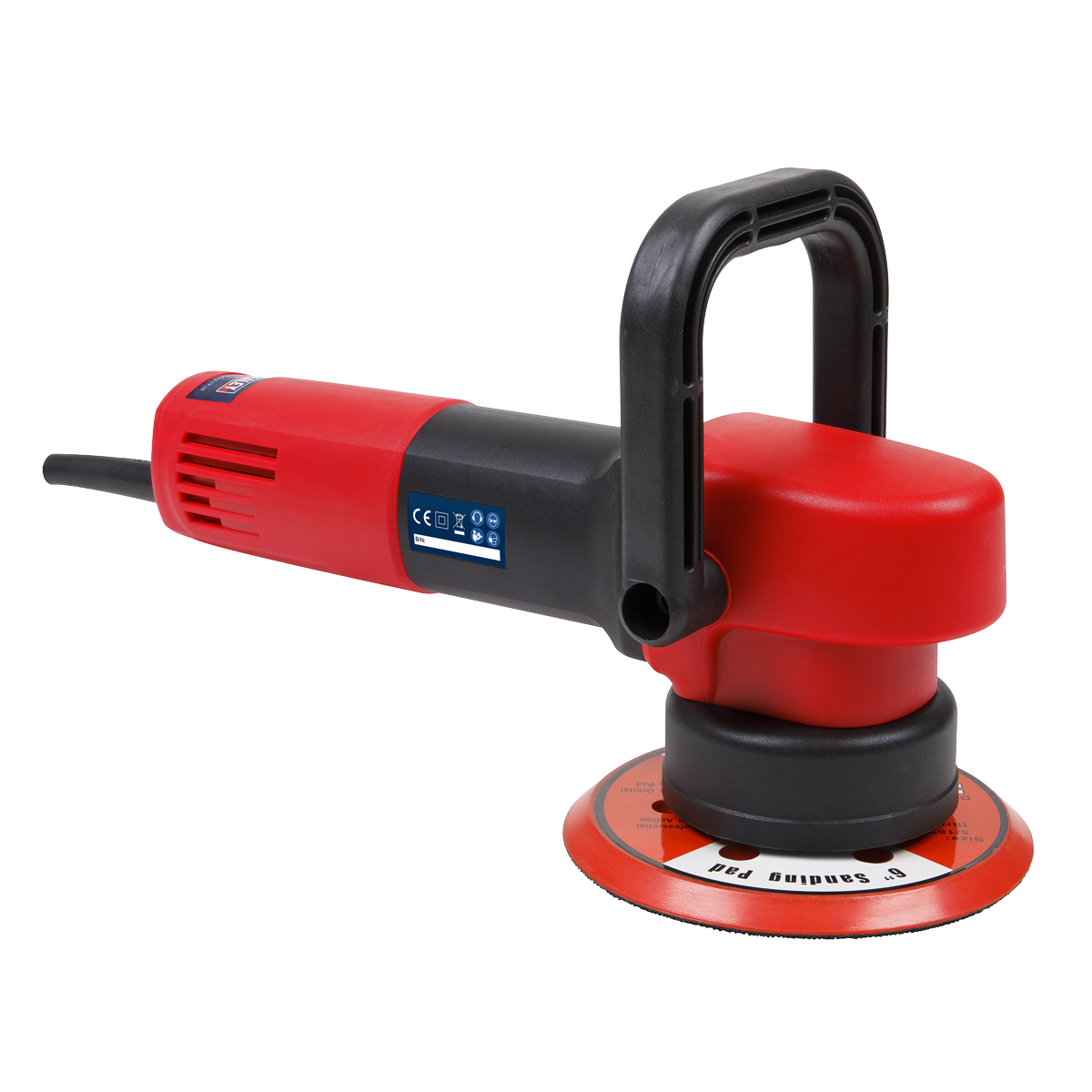 Sealey 240V 150mm Random Orbital Sander Variable Speed 2000-4600rpm DAS150T
