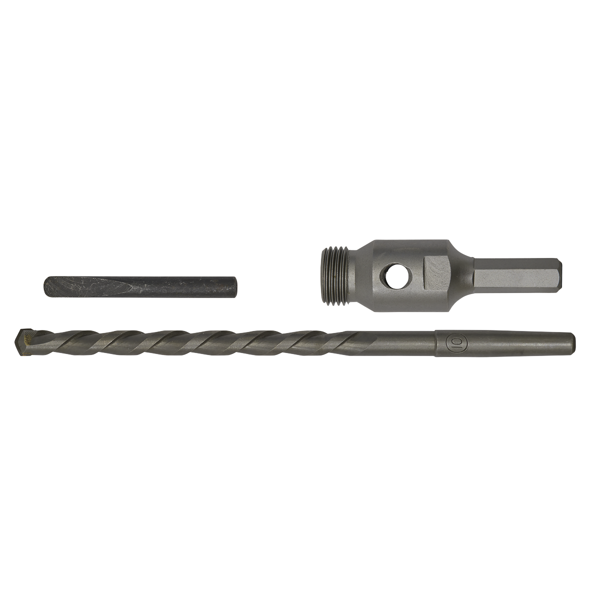 Sealey Hex Standard Adaptor Pack With Drift Key & Pilot Rod - Silver DDAH