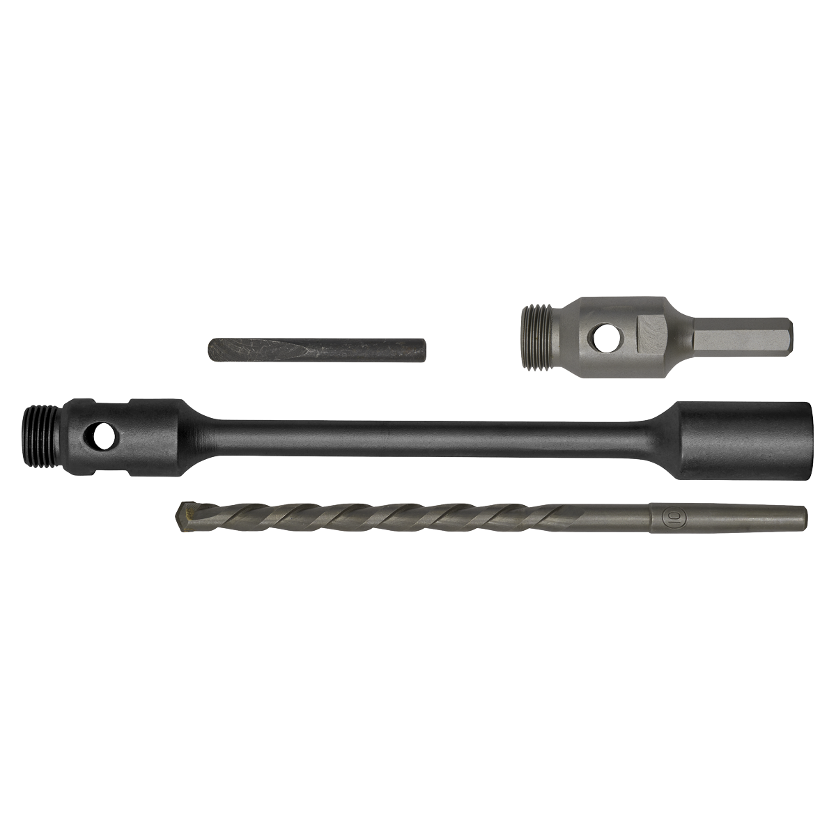 Sealey Hex 310mm Adaptor Pack With Drift Key and Pilot Rod Silver/Black DDAHL