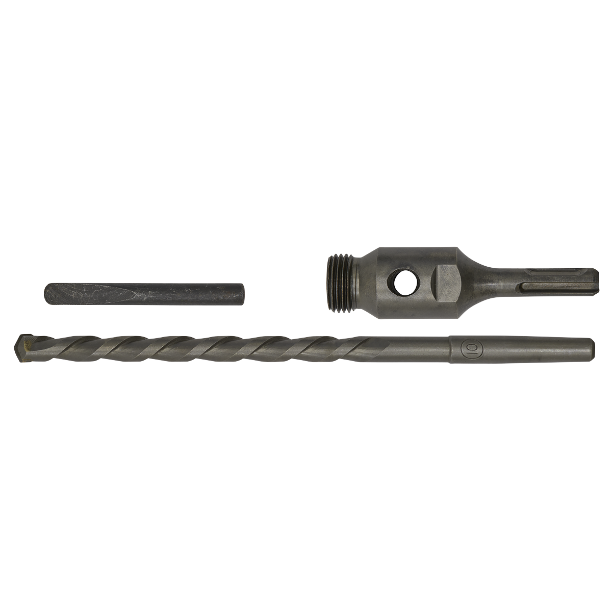 Sealey SDS Plus Standard Adaptor Pack With Drift Key & Pilot Rod Kit DDAS
