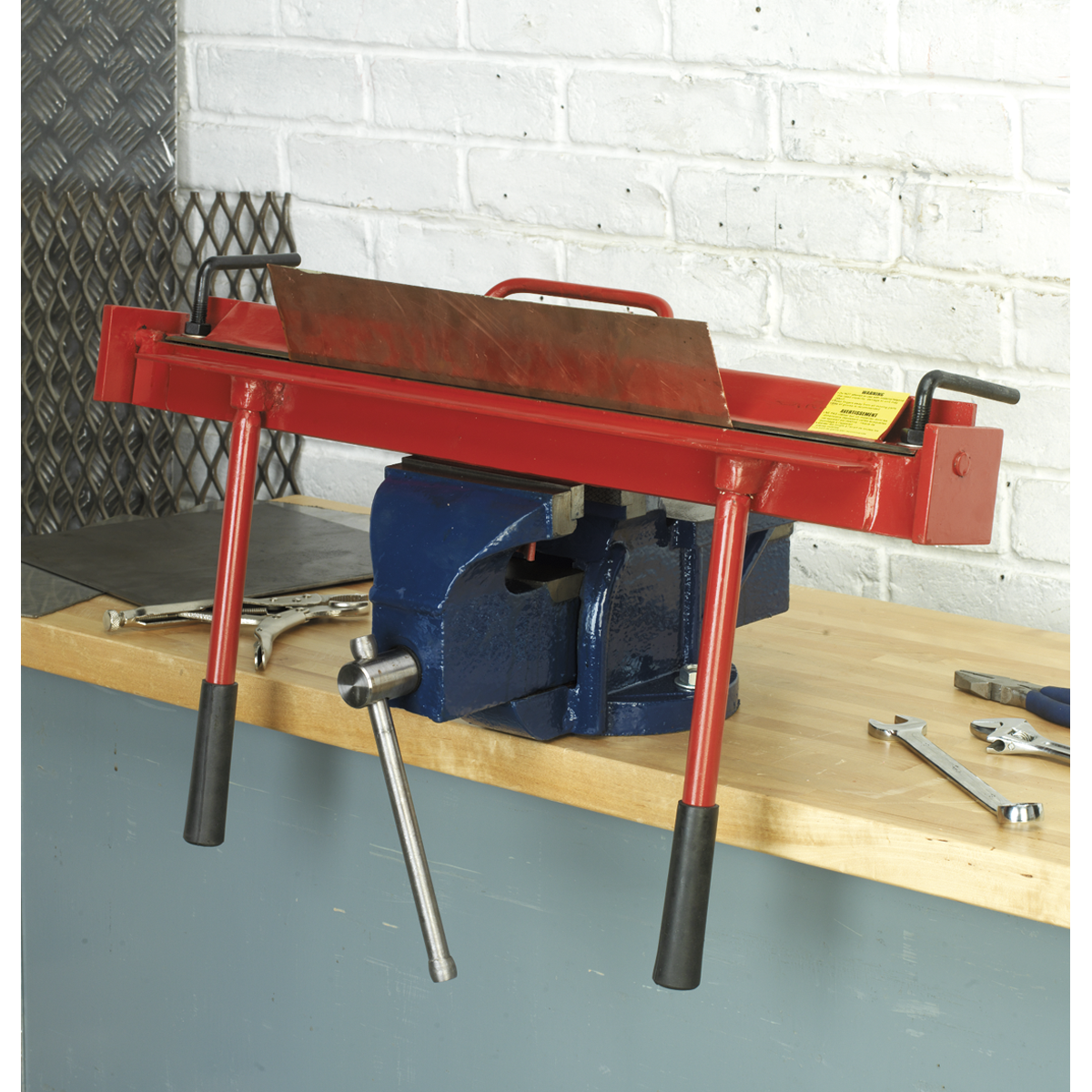 Sealey Sheet Metal Folder Vice Mount 600mm For Small Garage & Restoration DF600