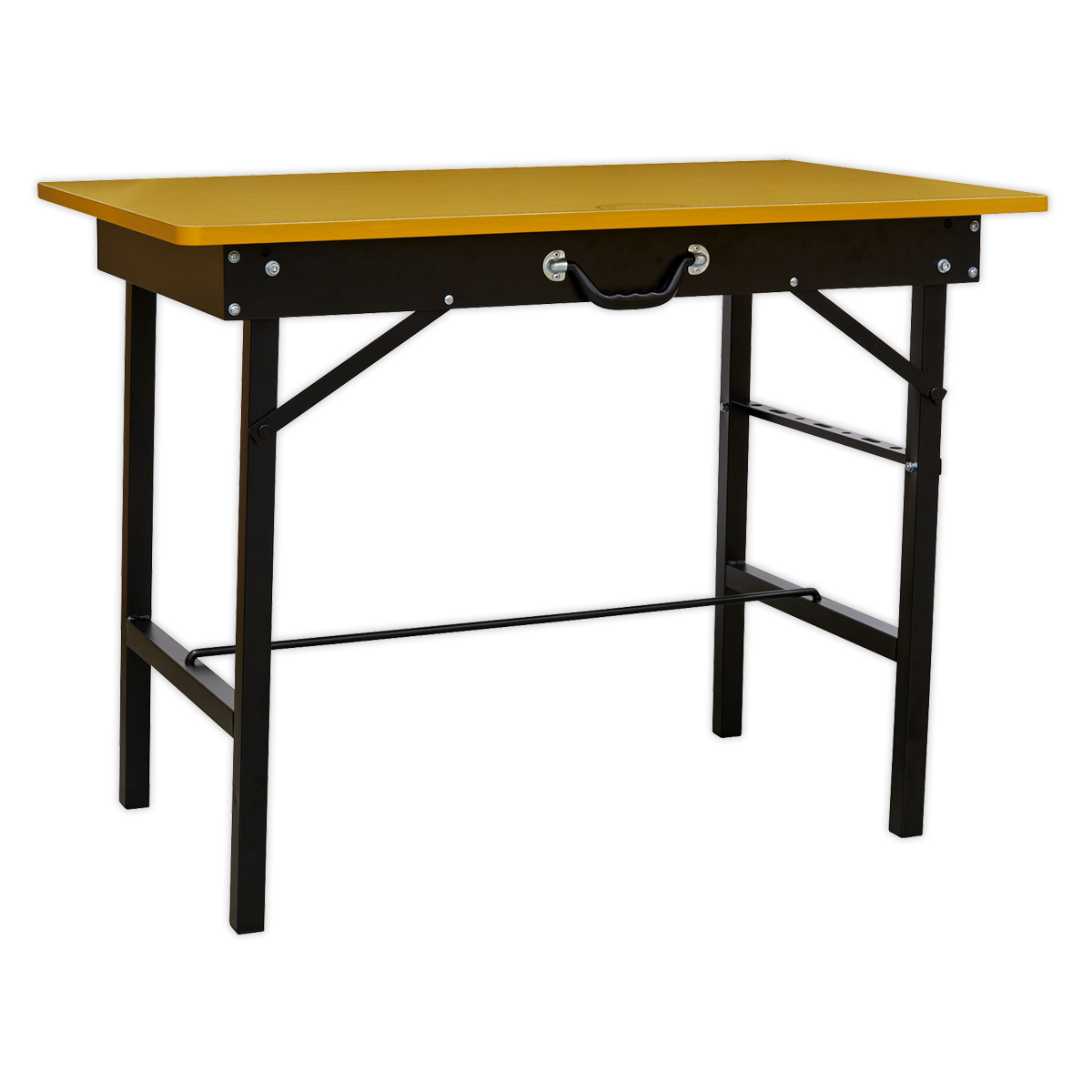 Sealey Portable Foldable Workbench 1m 100kg Capacity Wooden Top FWB1000