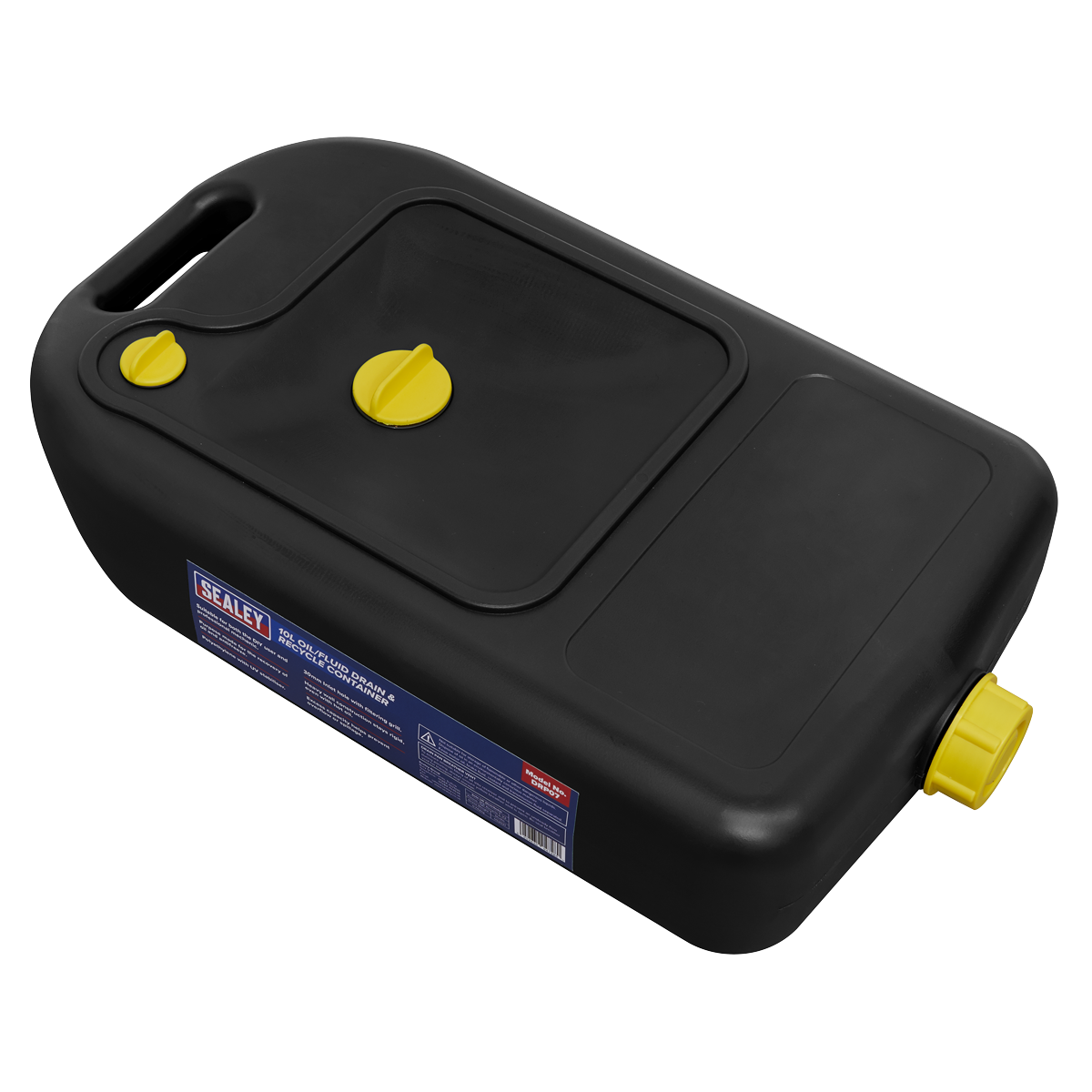 Sealey Oil/Fluid Drain & Recycle Container 10 Litres With Large Handles DRP07