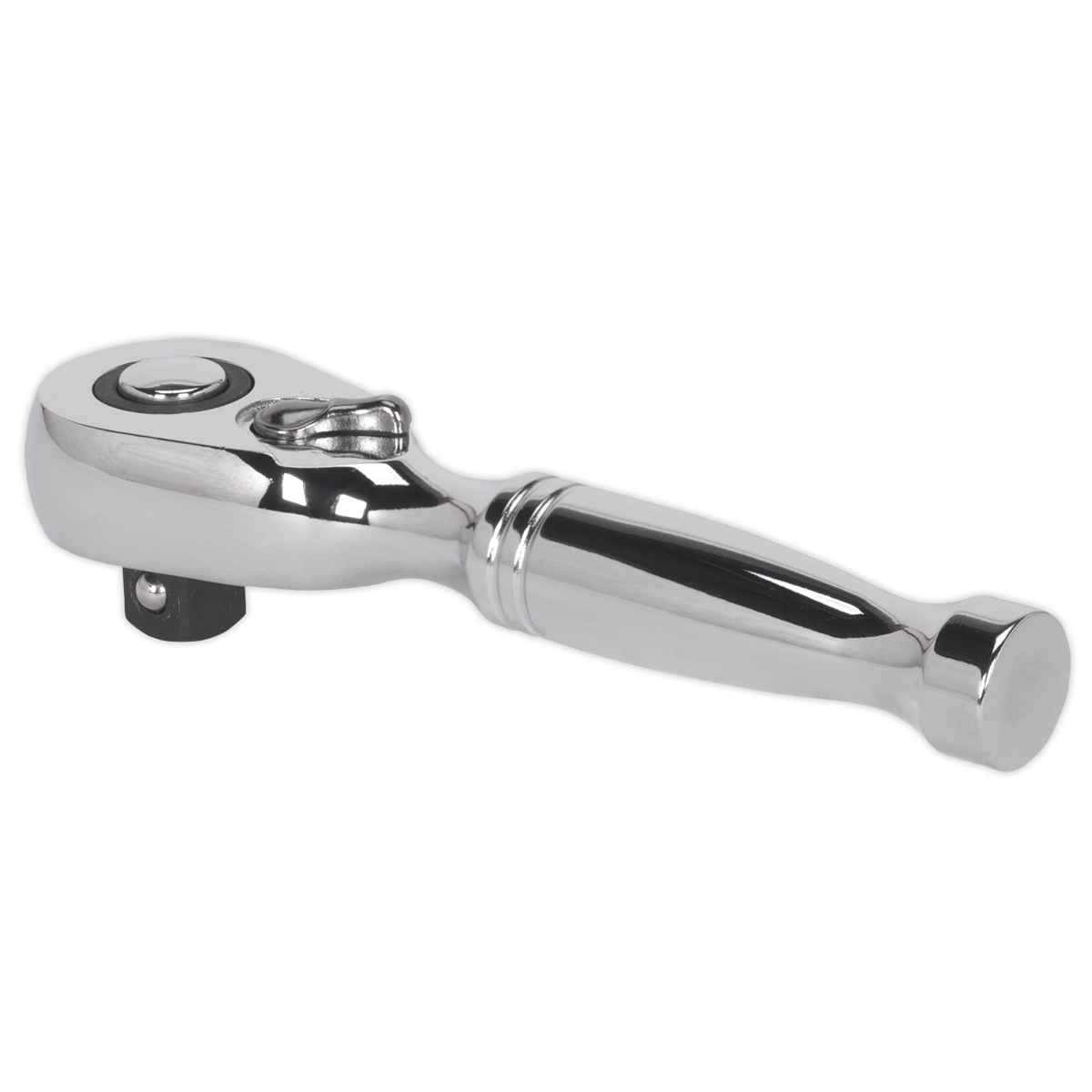 Sealey Stubby Ratchet Wrench 3/8" Square Drive Pear-Head Flip Reverse AK661S