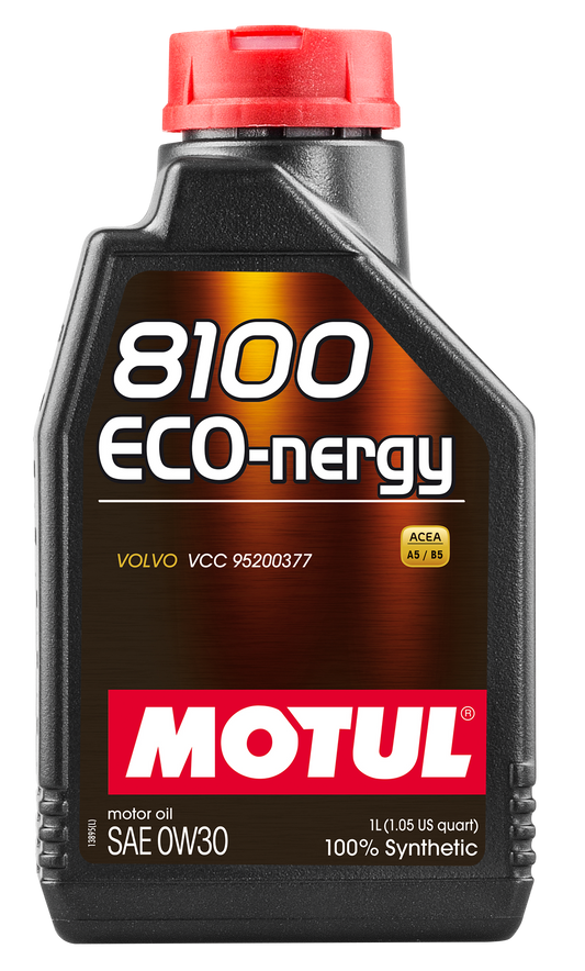 Motul 8100 ECO-NERGY 0W30 1L Auto Oil Lubricant 0W-30 Fully Synthetic 102793