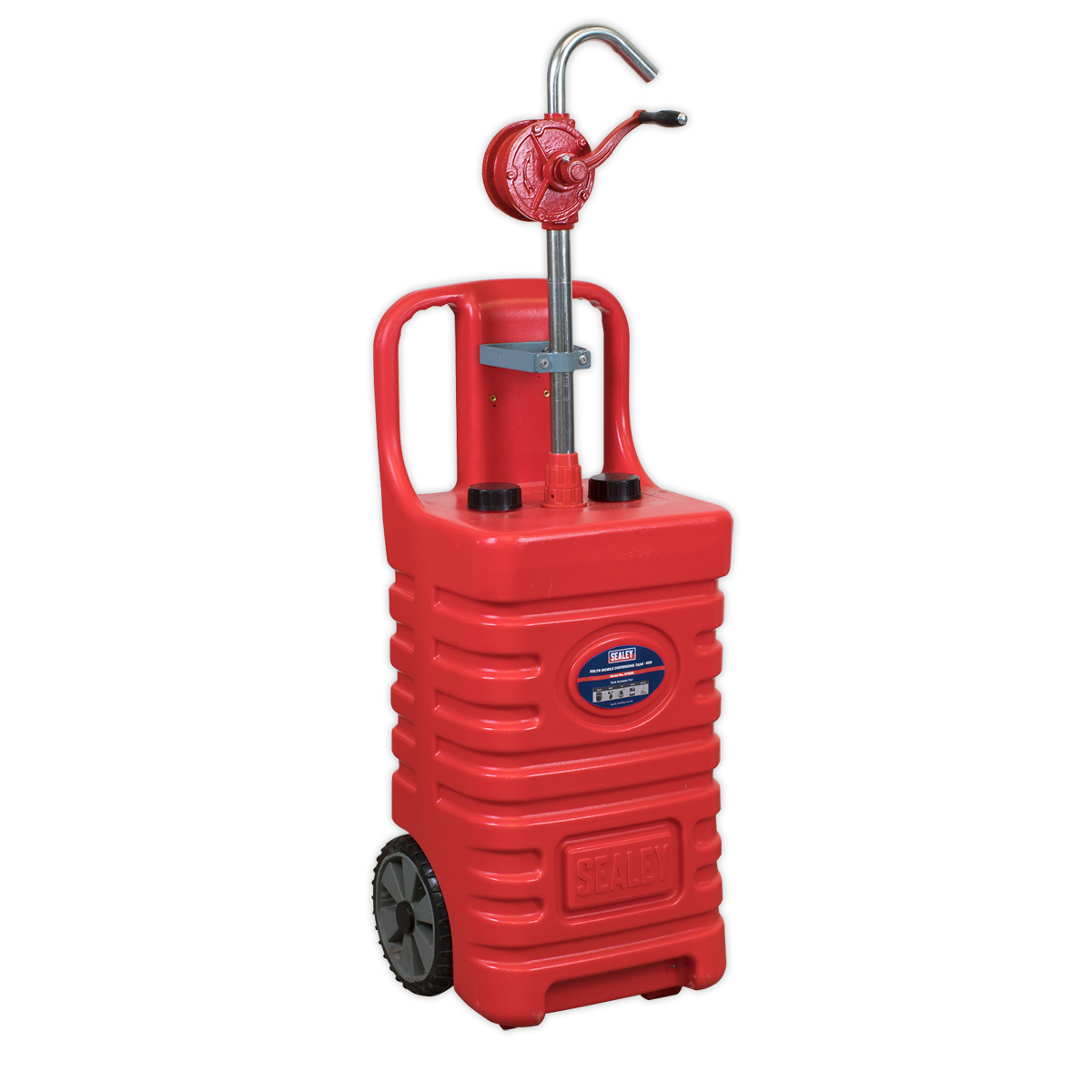Sealey Mobile Dispensing Tank 55 Litres With Oil Rotary Pump - Red DT55RCOMBO1