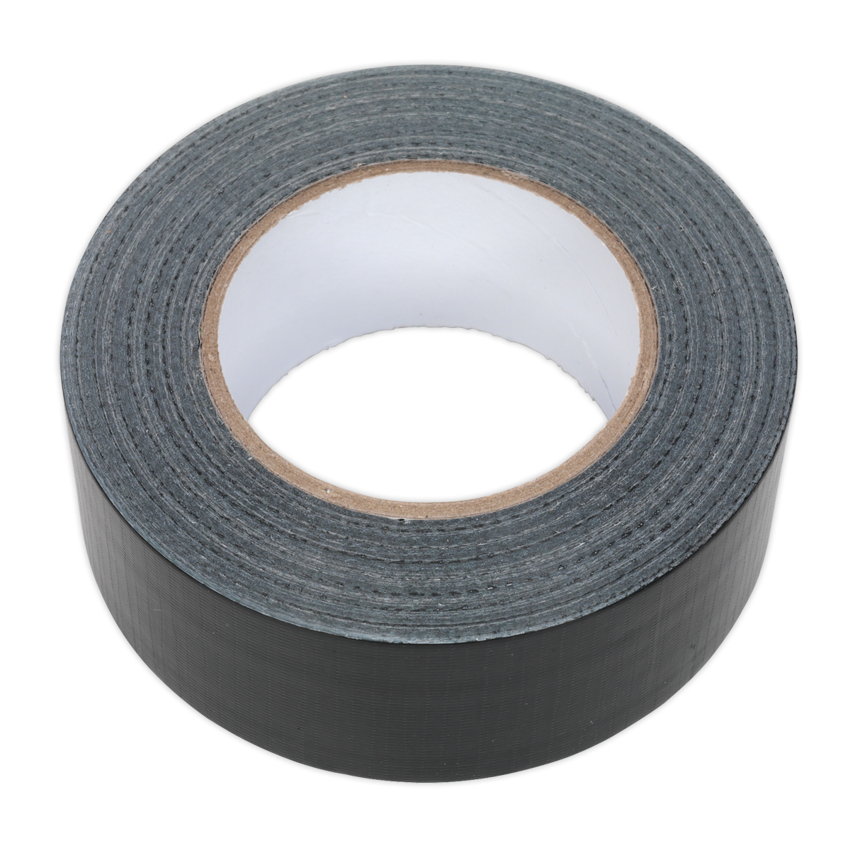 Sealey Duct Tape 48mm x 50m Black Gloss Finish Moisture Resistant Seal DTB
