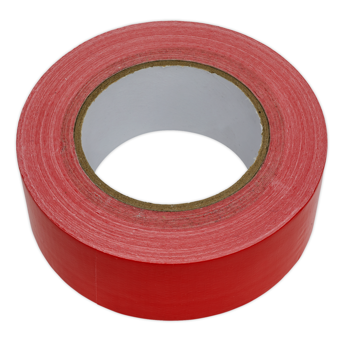 Sealey Duct Tape 50mm x 50m Red Gloss Finish Moisture Resistant Seal DTR