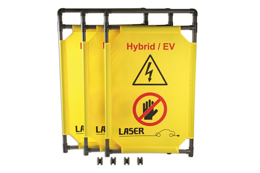LASER 8000 Hybrid EV Safety Barrier Plastic High Visibility Workshop Tape