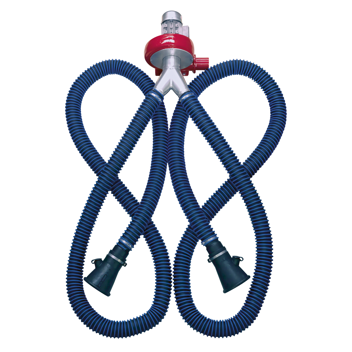 Sealey Exhaust Fume Extraction System 230V - 370W - Twin Duct Red/Black EFS102