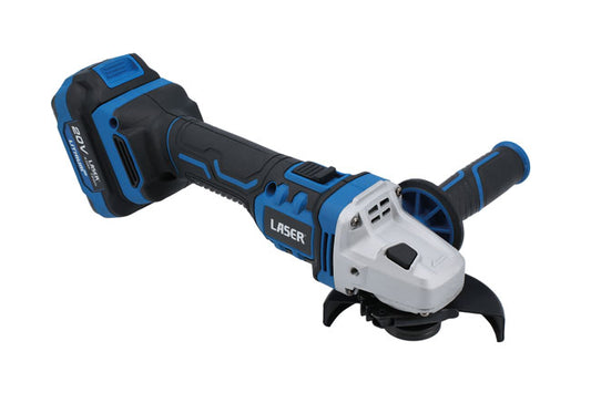 LASER 8010 Cordless Brushless Angle Grinder 20V Brushless 115mm Disc Tool Only