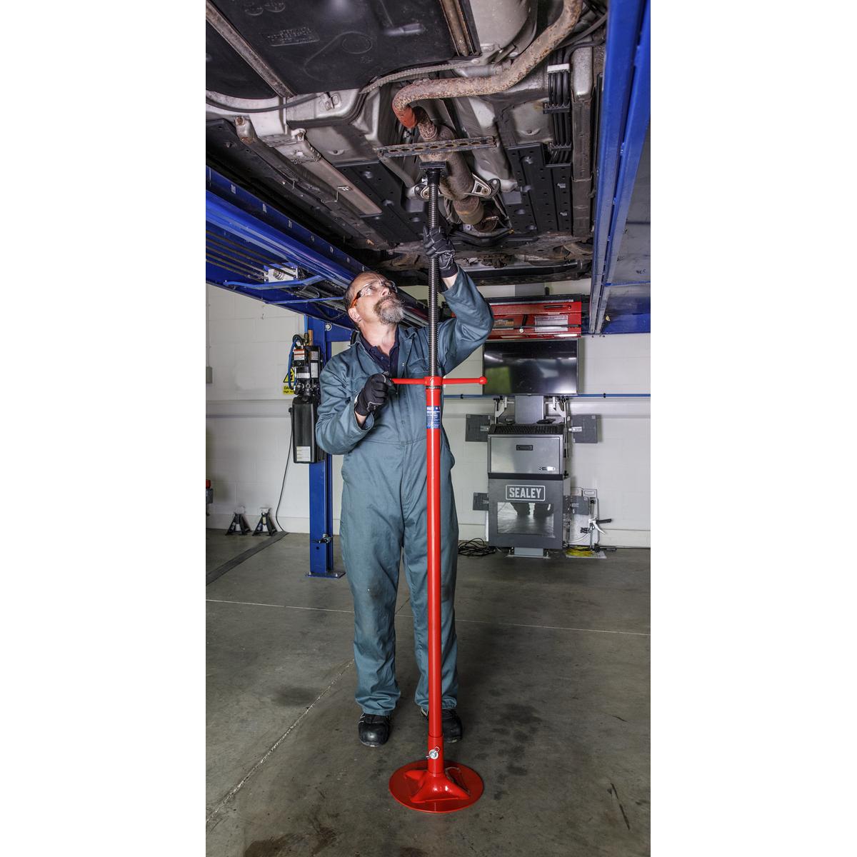 Sealey Exhaust Support Stand 750kg Capacity Removable Base 2032mm ES750
