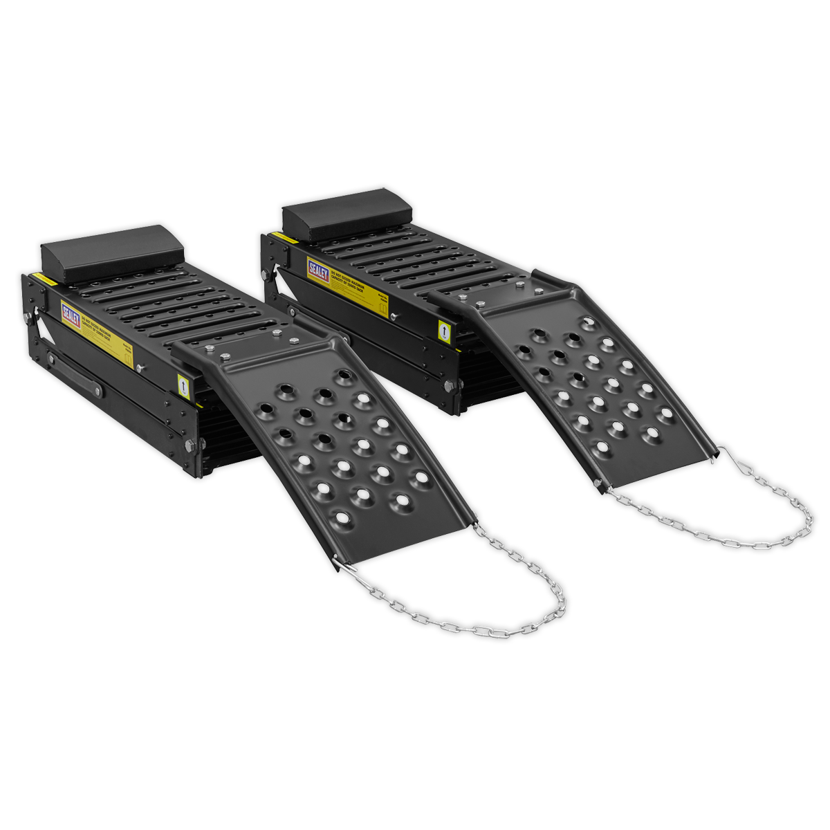 Sealey Powder Coated Steel Folding Loading Ramps 500kg Capacity per Pair FCR500