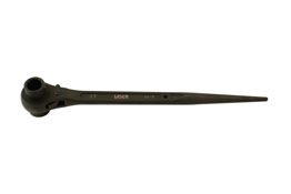 LASER 0184 Ratchet Ring Spanner 27mm x 30mm Bi-Hex 12-Point Chrome Vanadium