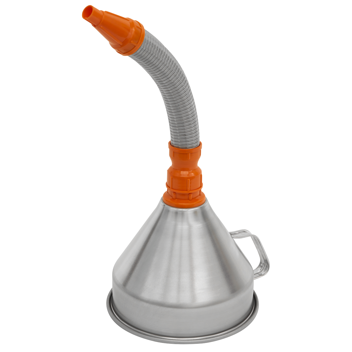 Sealey Funnel Metal With Flexi Spout & Removable Brass Filter 200mm FM20F