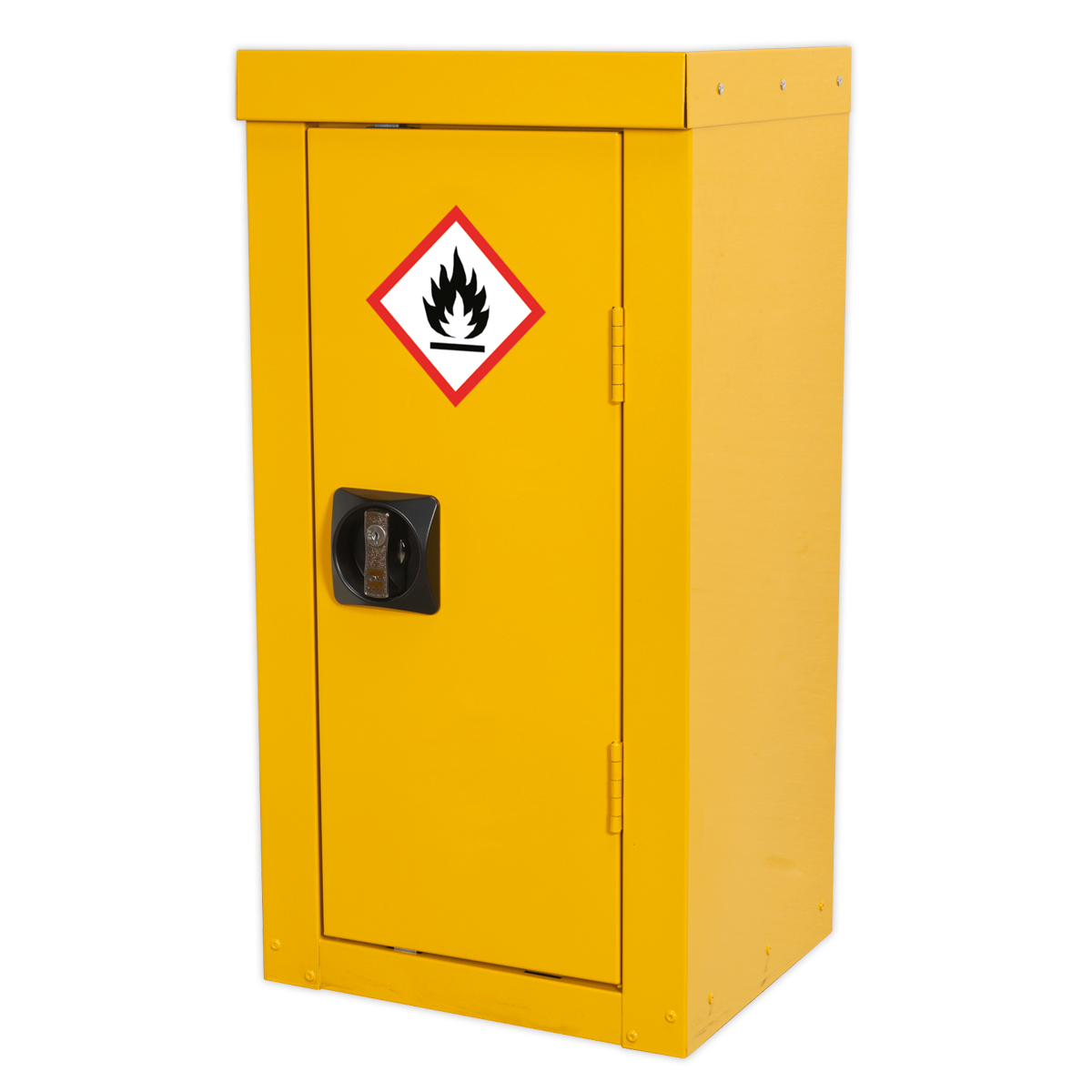 Sealey Flammables Storage Cabinet Yellow Powder Coat 350 x 300 x 705mm FSC06