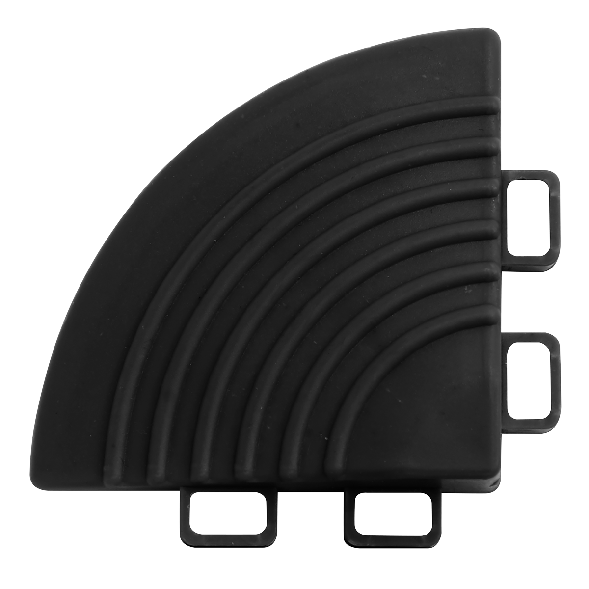 Sealey 60 x 60mm Black Polypropylene Floor Tile Pieces Corners Pack of 4 FT3CB