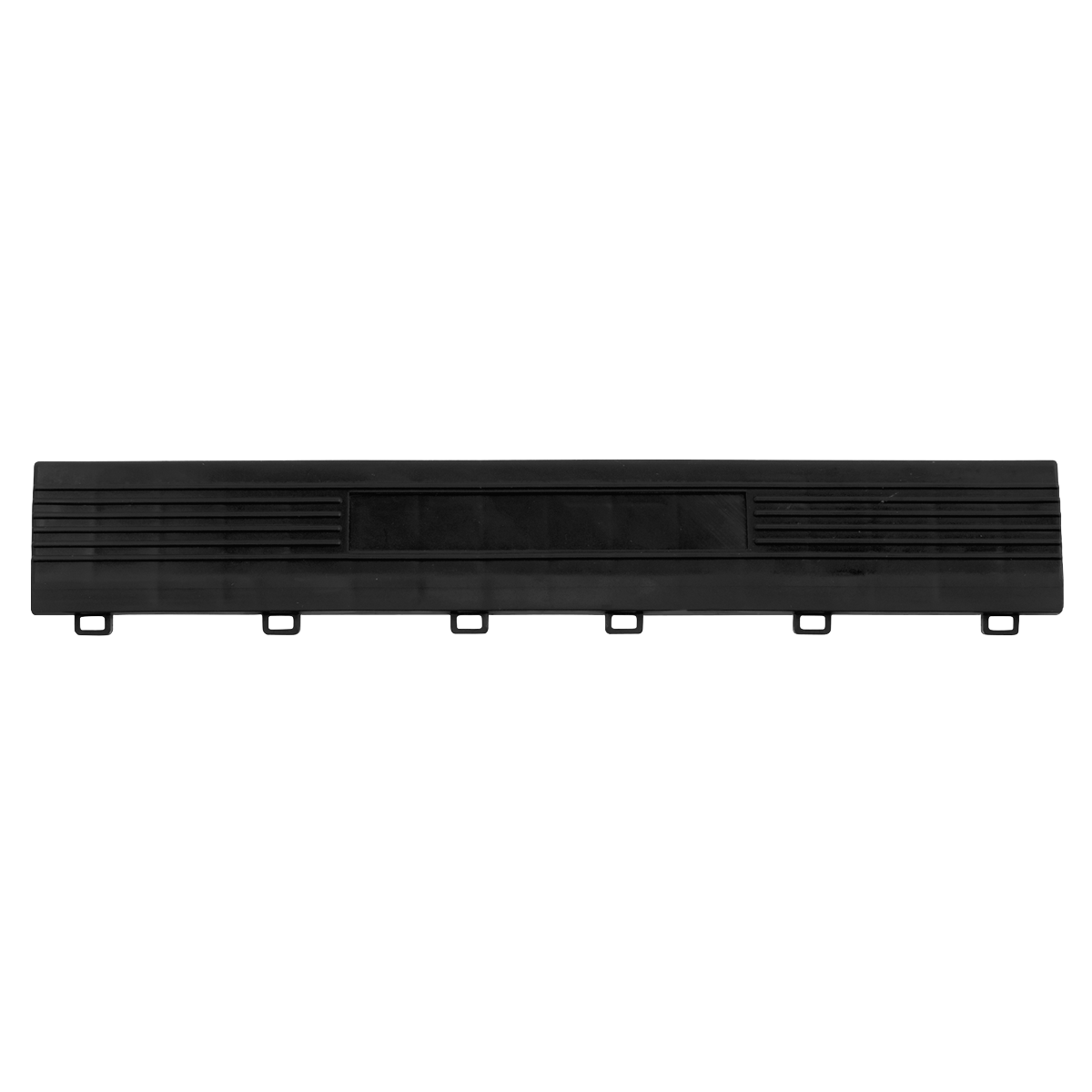 Sealey 400 x 60mm Black Female Polypropylene Floor Tile Edge - Pack of 6 FT3EBF