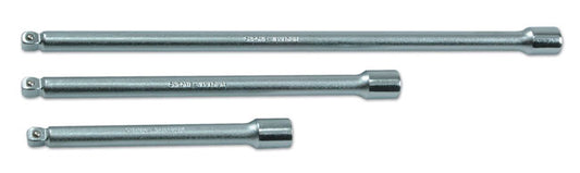 LASER 2581 1/4" Drive Wobble Extension Bar Kit Chrome Vanadium Steel 3 Piece