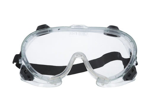 LASER 8042 Anti Fog Safety Goggles With Side Vent Elastic Strap EN166 Cert