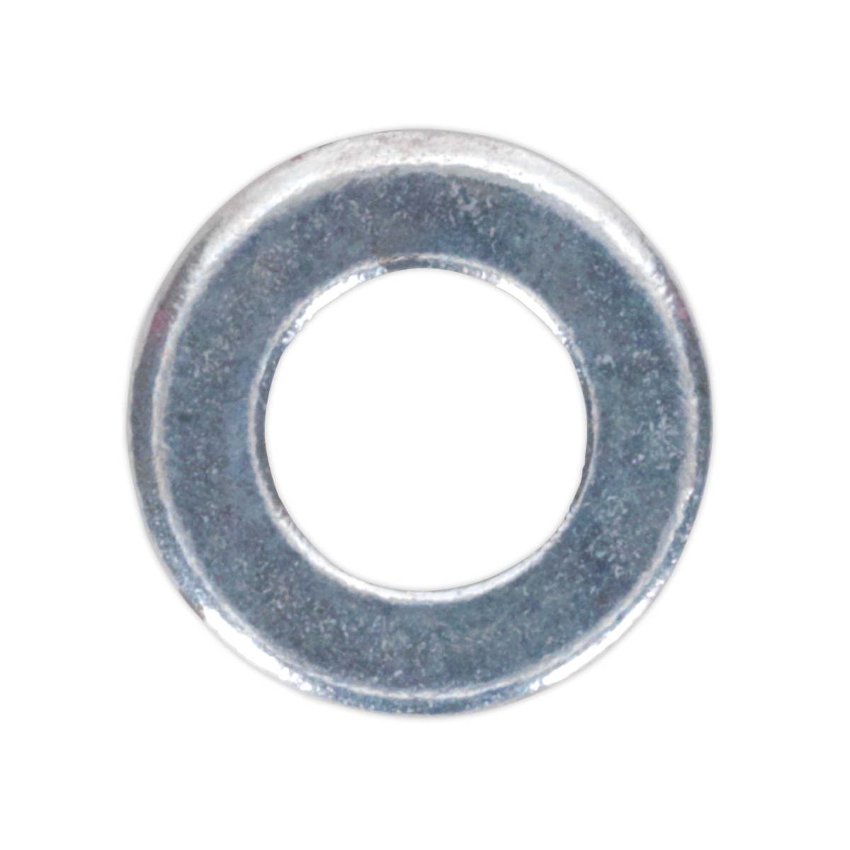Sealey Flat Washer M4 x 9mm Form A Zinc DIN 125 - Pack of 100 Silver FWA49
