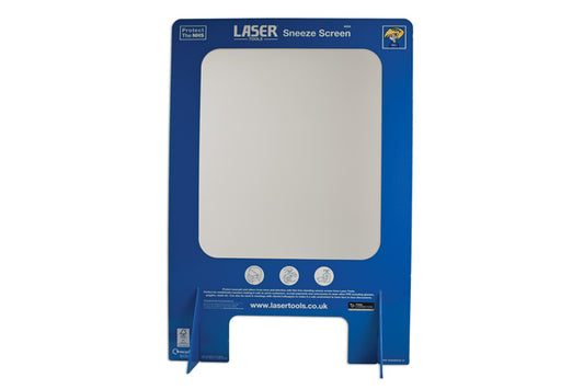 LASER 8050 Clear Polyacrylic Windscreen 630x900mm For Workshop Garage Safety