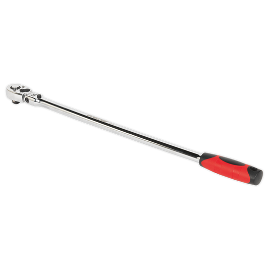 Sealey Ratchet Wrench Flexi-Head Extra Long 600mm 1/2" Square Drive AK6698