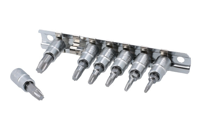 LASER 8053 Damaged Torx Bolt Extractor Set 7pc Chrome Vanadium S2 Steel