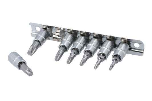 LASER 8053 Damaged Torx Bolt Extractor Set 7pc Chrome Vanadium S2 Steel