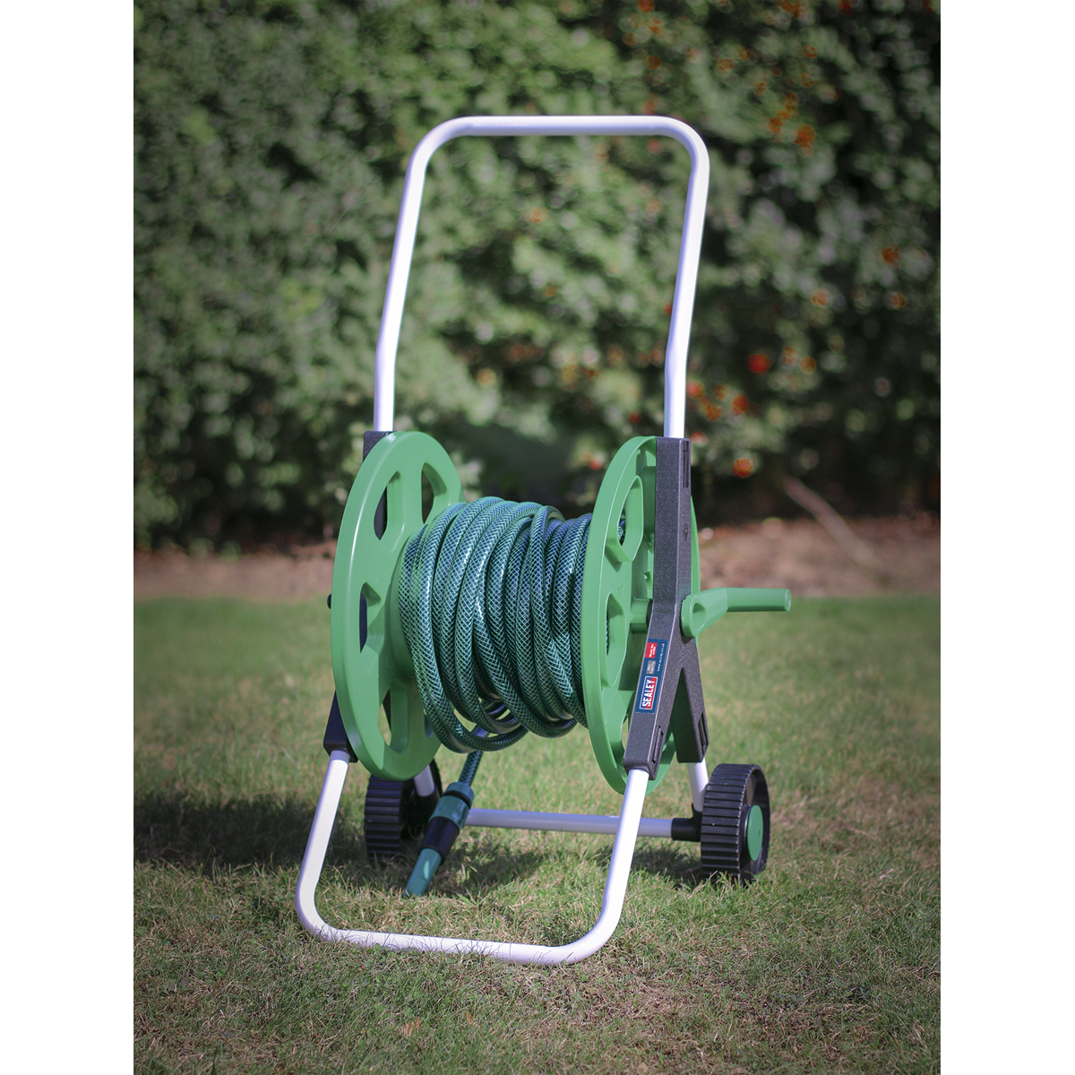 Sealey Garden Hose Trolley 60m Capacity Fitted With Two Composite Wheels GH60