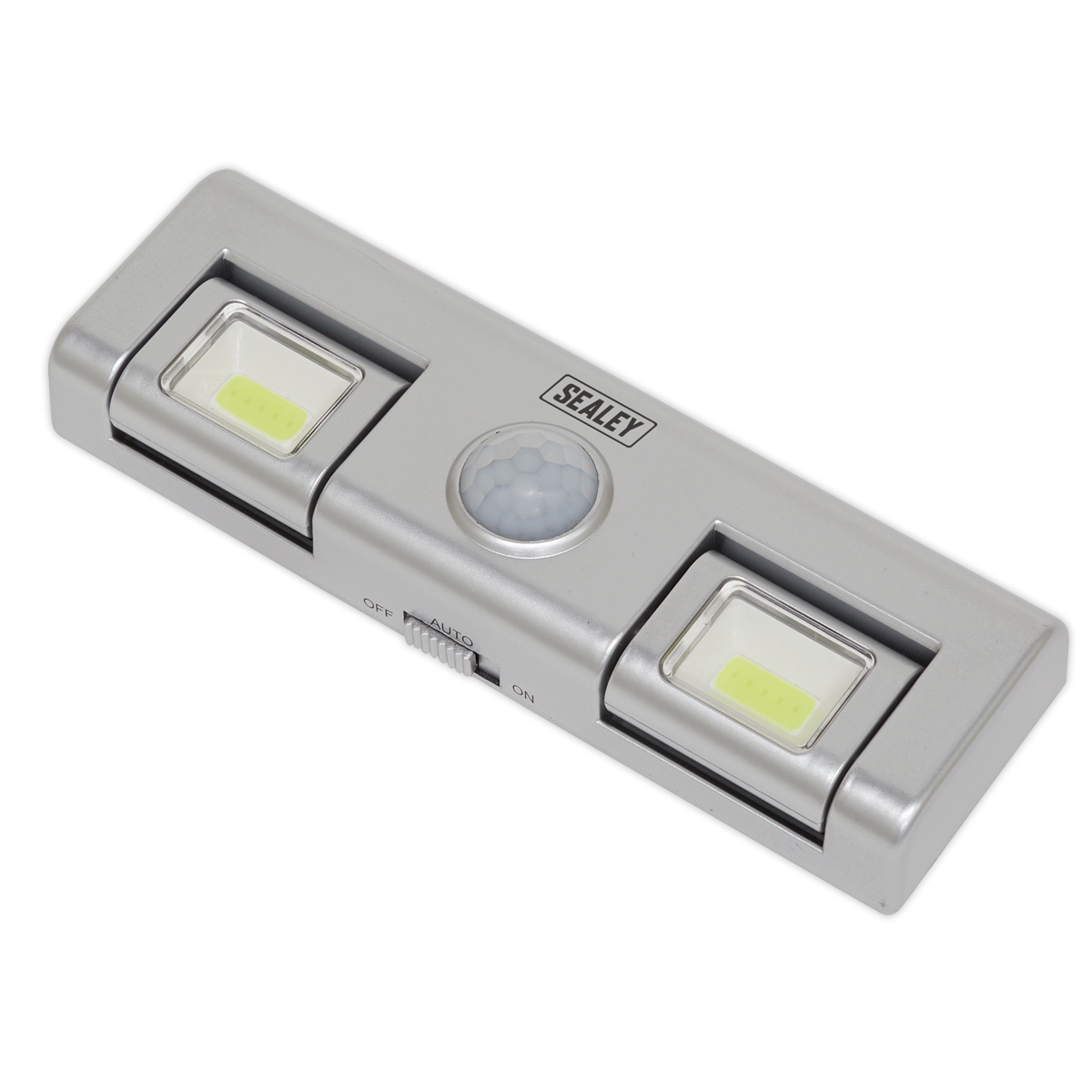 Sealey 1W COB LED Auto Light With PIR Sensor On/Off Switch - Silver GL93