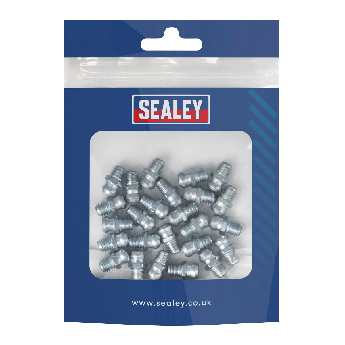 Sealey Grease Nipple With Metric Thread Straight 6 x 1mm - Pack of 25 Pcs GNM19