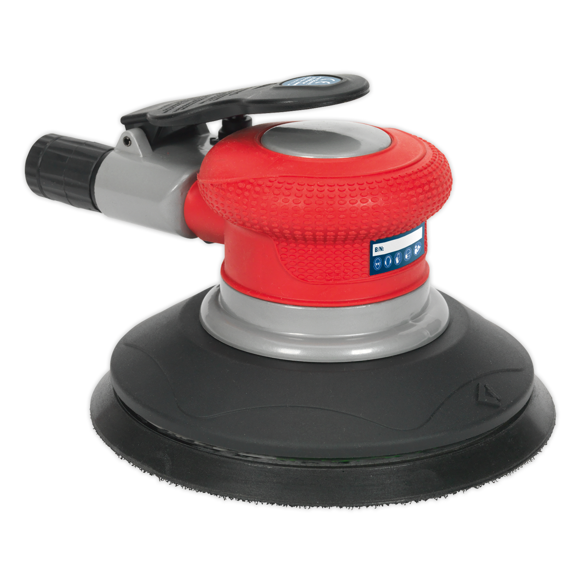 Sealey Air Palm Random Orbital Sander With 360° Exhaust Muffler 150mm GSA04