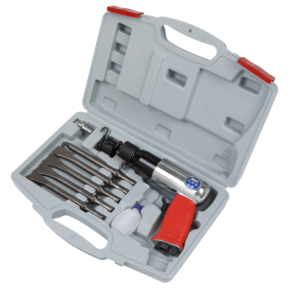 Sealey Air Hammer Kit Long Stroke 3500bpm Supplied in Storage Case GSA11