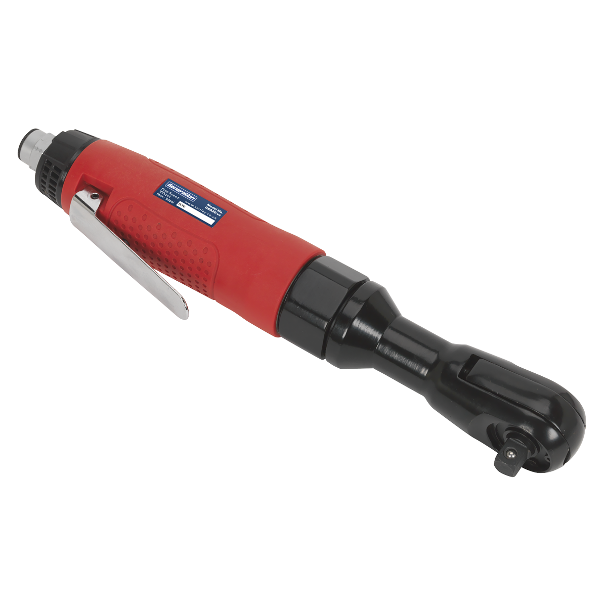 Sealey 3/8" Square Drive Air Ratchet Wrench With Contoured Handle GSA20
