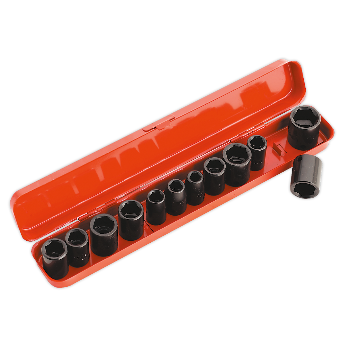 Sealey Impact Socket Set 12 Pieces 3/8" Square Drive Metric/Imperial AK682