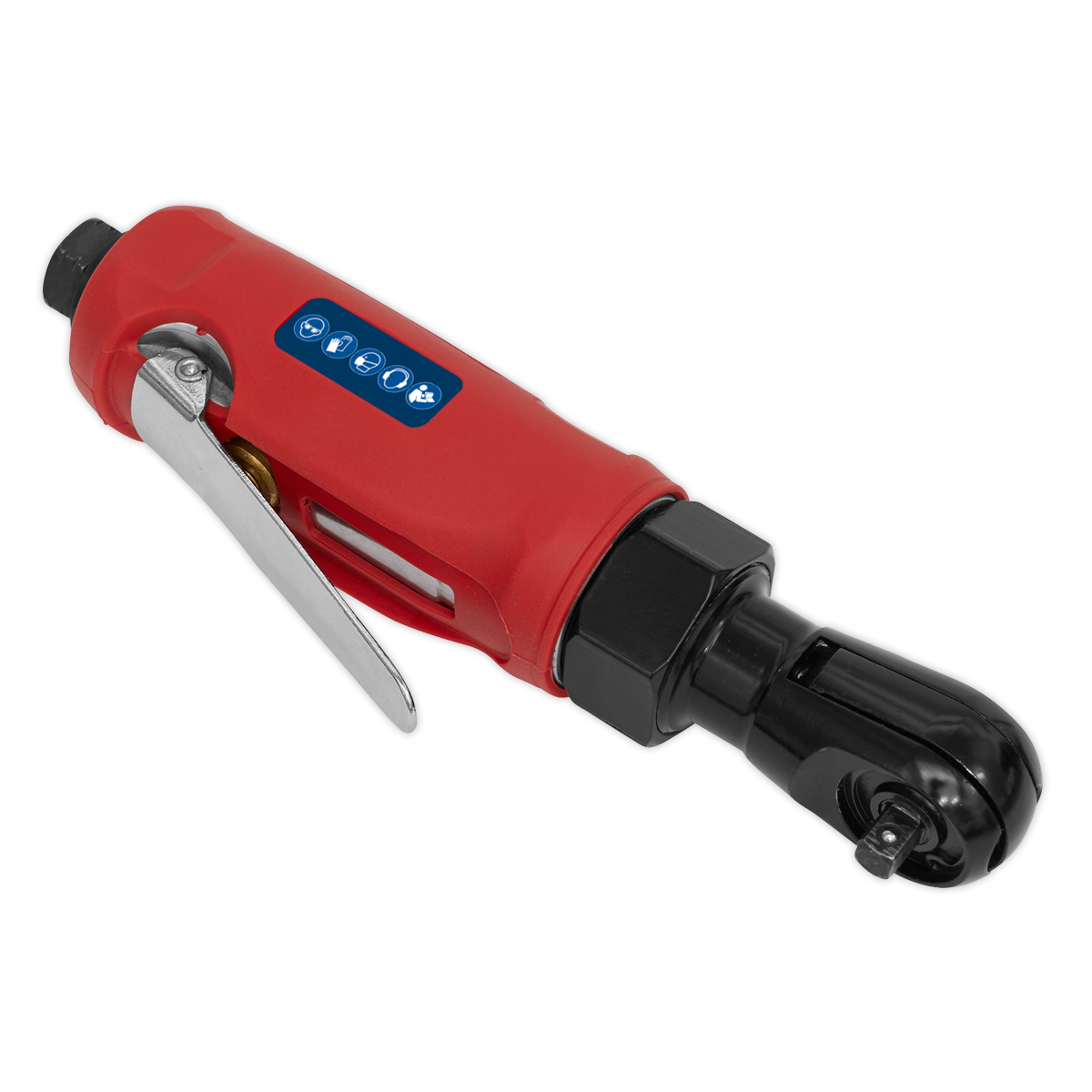 Sealey Compact Air Ratchet Wrench With Textured Grip 1/4" Square Drive GSA634