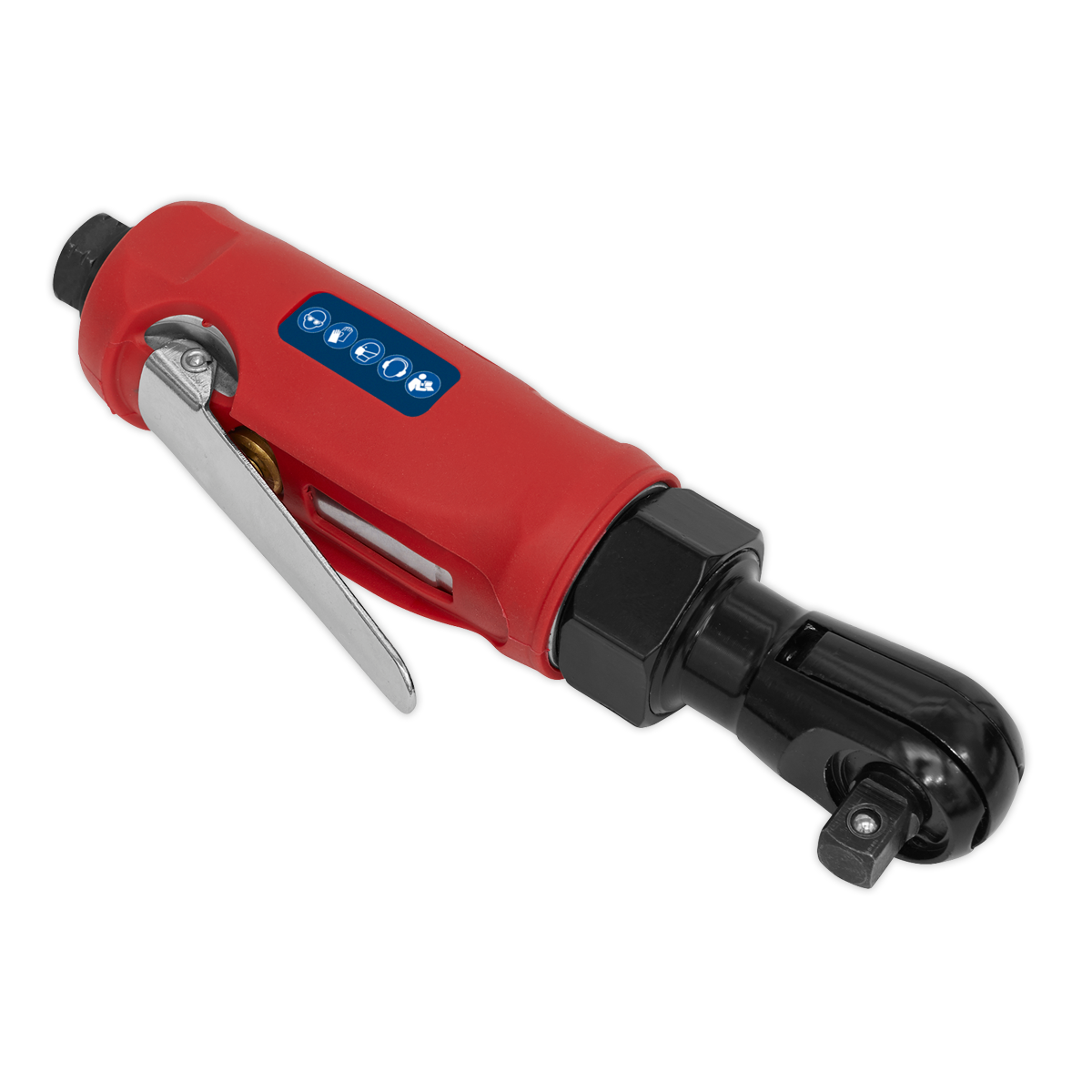 Sealey Compact Air Ratchet Wrench Contoured Handle 3/8" Square Drive GSA635