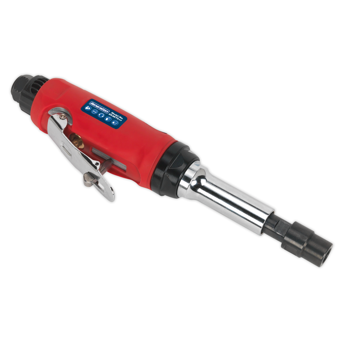 Sealey Air Die Grinder Long Reach With Low Noise Air Exhaust 40mm GSA672