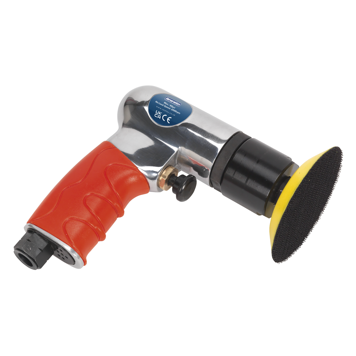 Sealey Ø75mm Mini Air Polisher With Lightweight Aluminium Alloy Housing GSA722