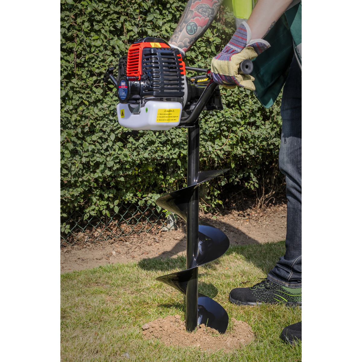 Sealey Earth Auger Drill 250mm Multipurpose Heavy Duty For Trees Posts & Fence