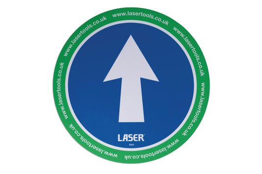 LASER 8064 Floor Arrow Stickers 300mm Vinyl Pack Of 6 Non-Slip Directional