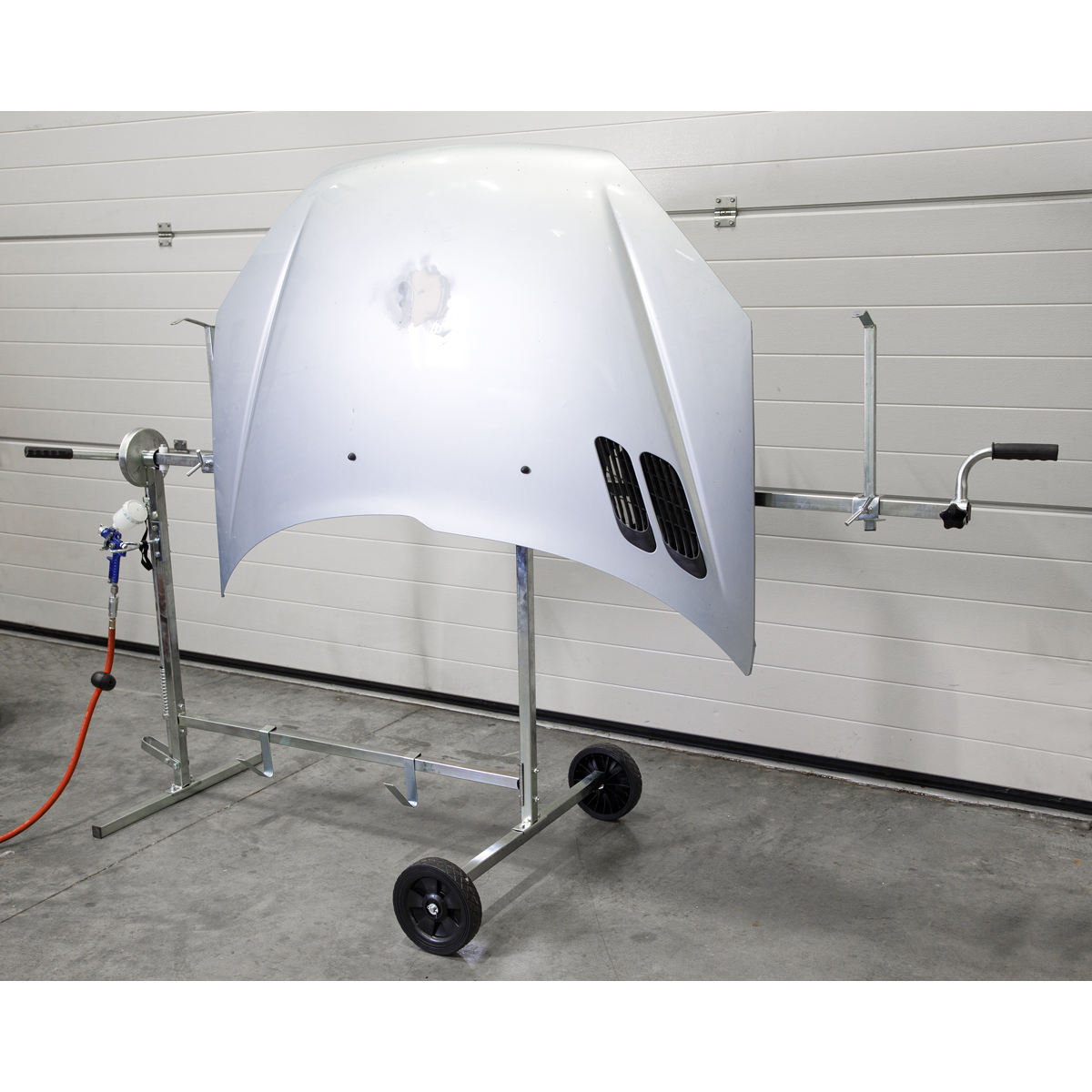 Sealey Universal Mobile Rotating Panel Stand For Door Bonnet Bumper Wings MK73