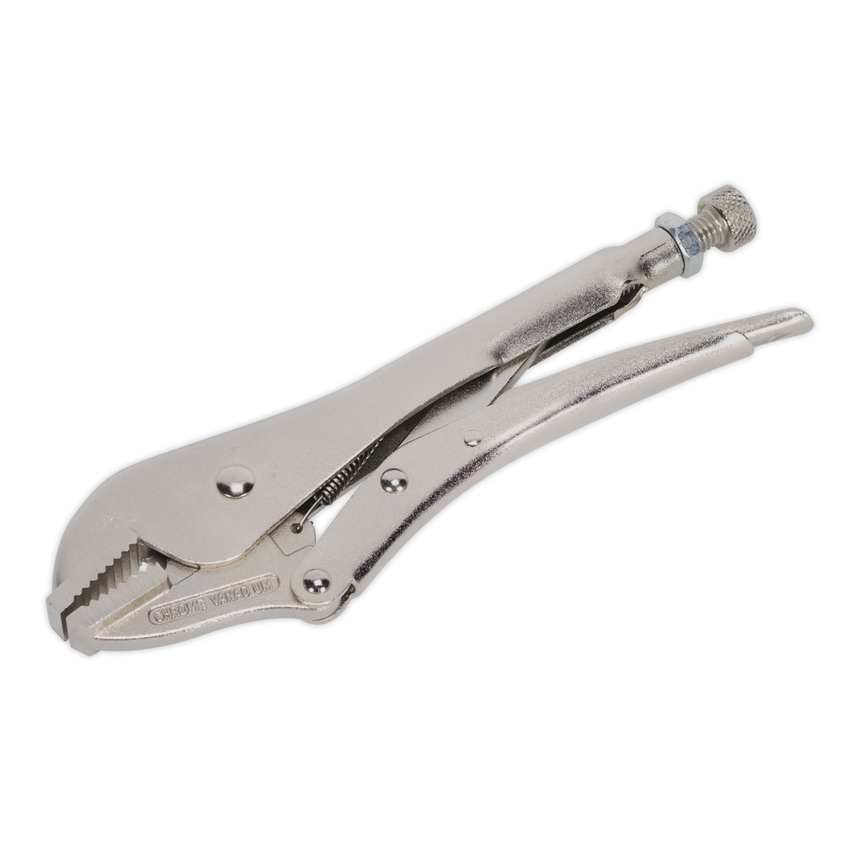 Sealey Locking Pliers Straight Jaws 235mm 0-58mm Capacity Riveted Handle AK6823