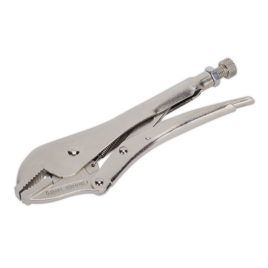 Sealey Locking Pliers Straight Jaws 235mm 0-58mm Capacity Riveted Handle AK6823