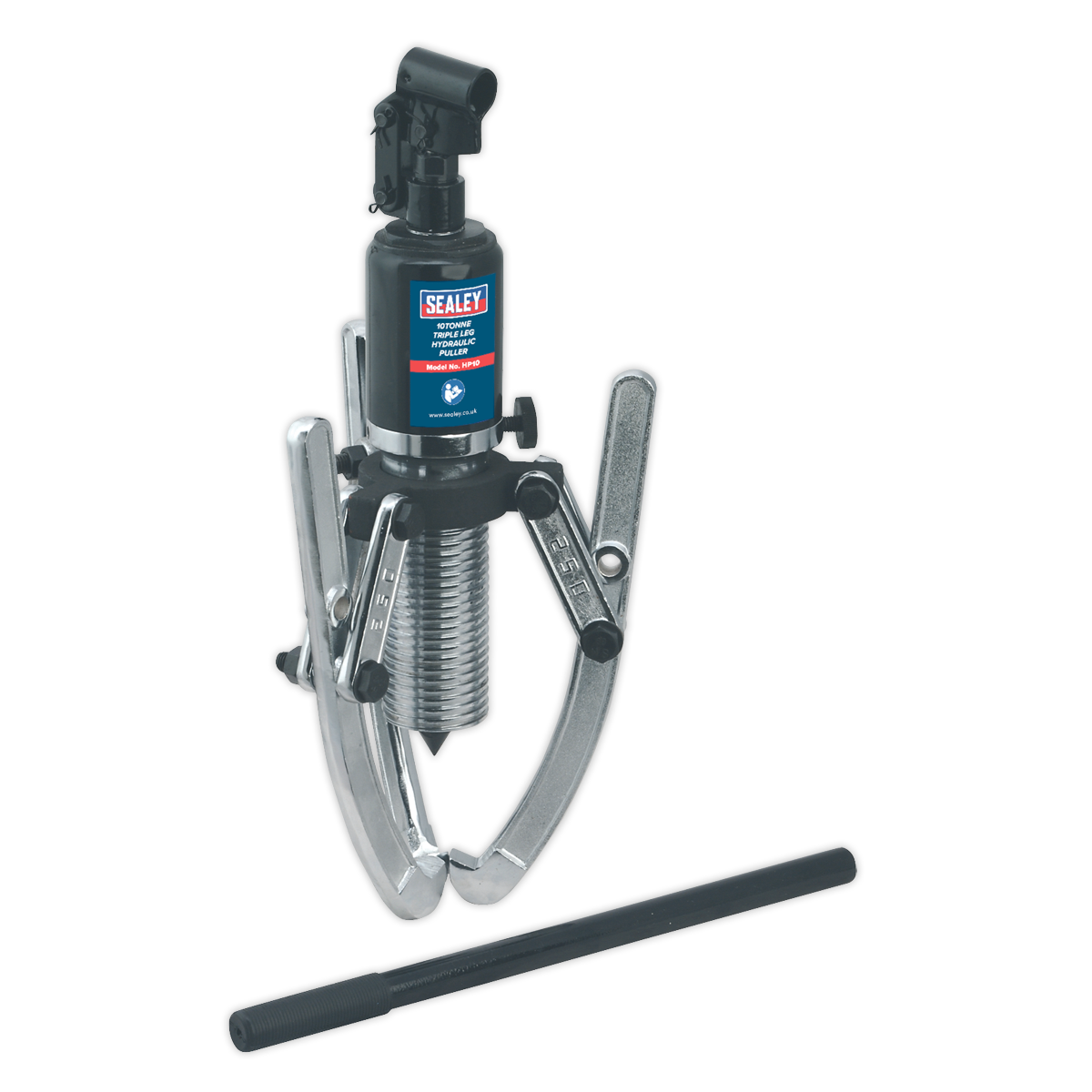 Sealey Heavy Duty Triple Leg Hydraulic 2-Position Puller - 10 Tonne HP10