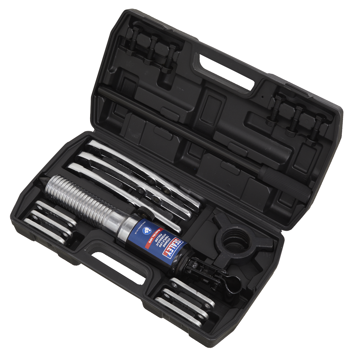 Sealey Heavy Duty Triple Leg Hydraulic 2-Position Puller 5T In Storage Case HP5